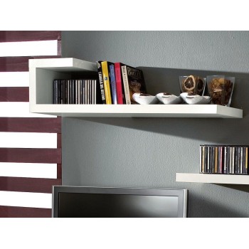 Mensola design laccata bianco opaco Gilmar 2