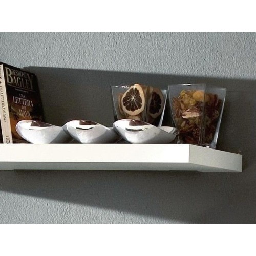 Mensola design laccata bianco opaco Gilmar
