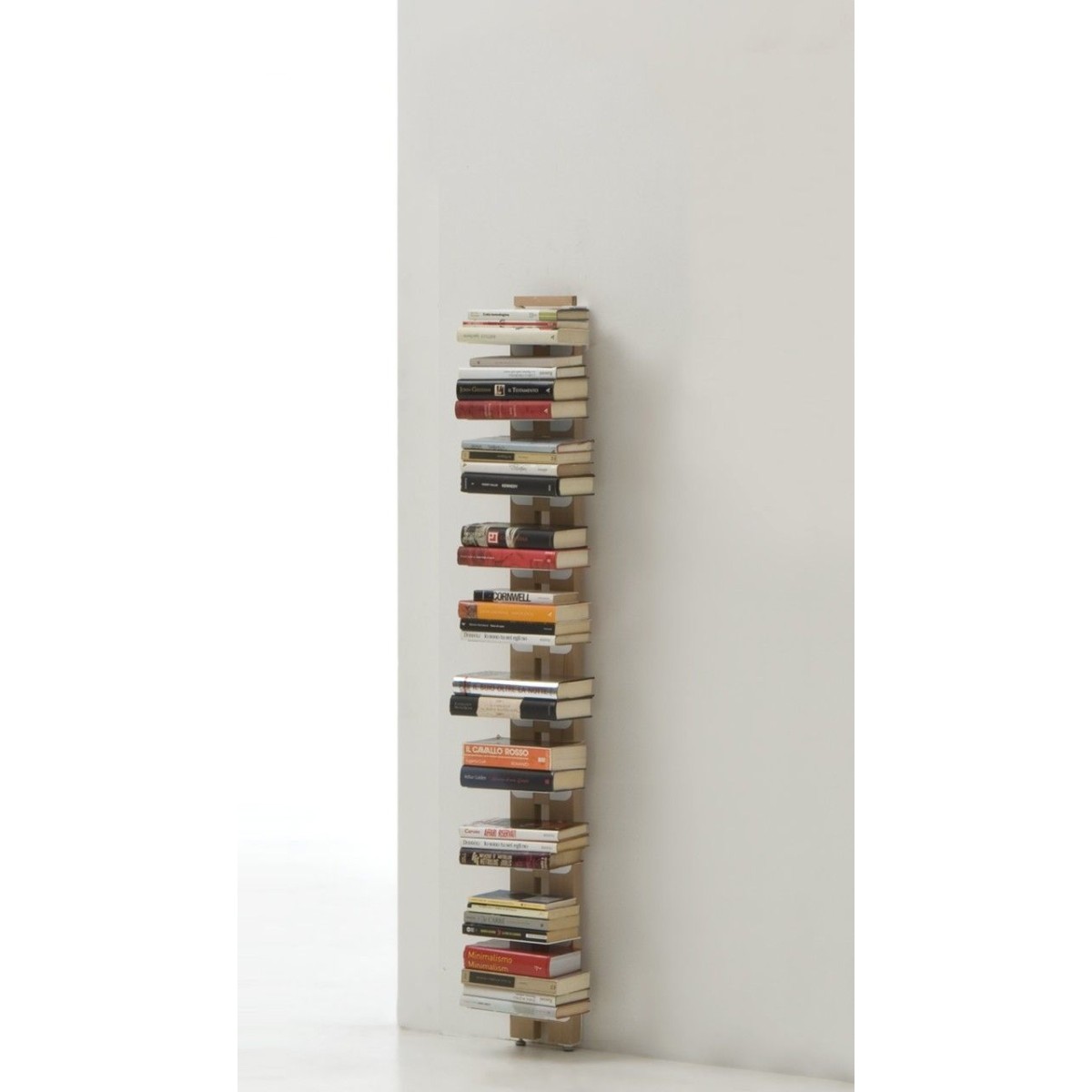 Libreria da muro verticale in legno naturale Zia Ortensia