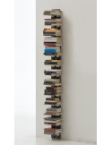 Libreria da muro verticale in legno naturale o nero Zia Ortensia