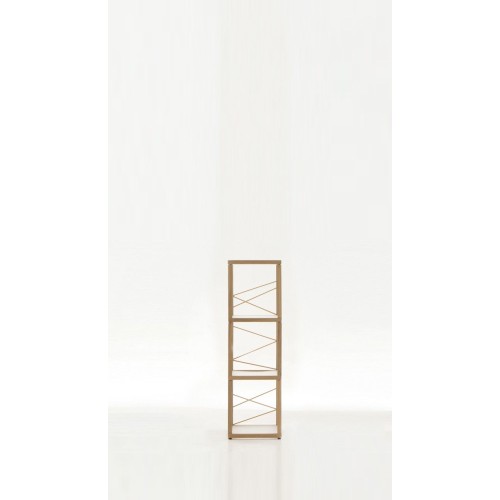 Libreria scaffale da terra in legno naturale Zia Babele Le Torri