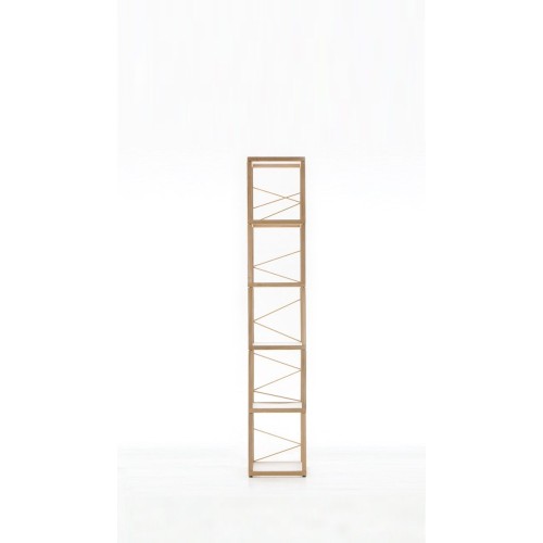 Libreria scaffale da terra in legno naturale Zia Babele Le Torri