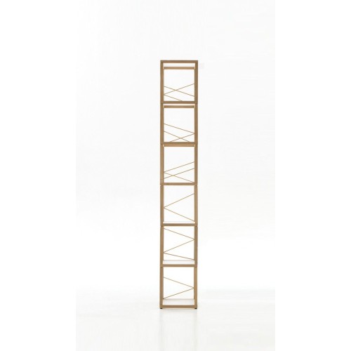 Libreria scaffale da terra in legno naturale Zia Babele Le Torri