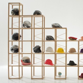 Scaffale per negozio in legno massello naturale Castelli 8 2