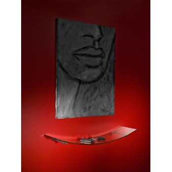 Set mensole vetro curvato trasparente 80 x 20 cm Bow 2