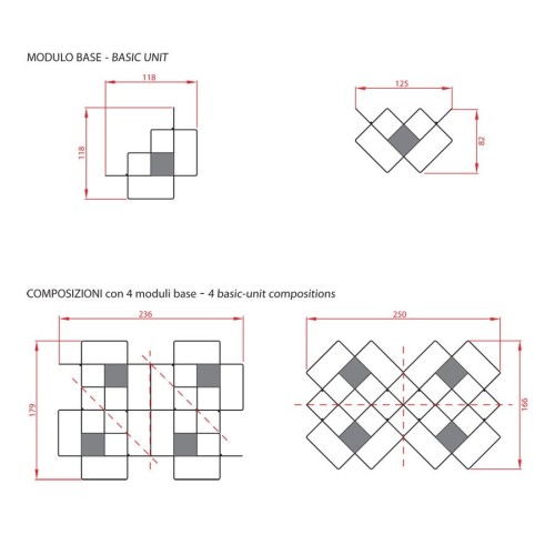 Libreria da parete moderna in acciaio Kreando-6