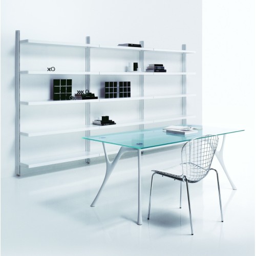 Scaffalatura libreria a muro in acciaio design moderno Astryd 7