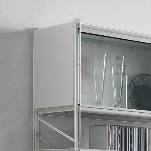 Libreria scaffale per soggiorno in acciaio Melker 151