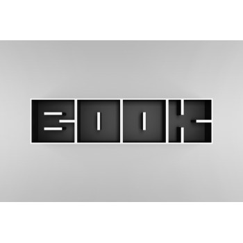 Cubo libreria componibile a forma di lettera alfabeto ABC 2