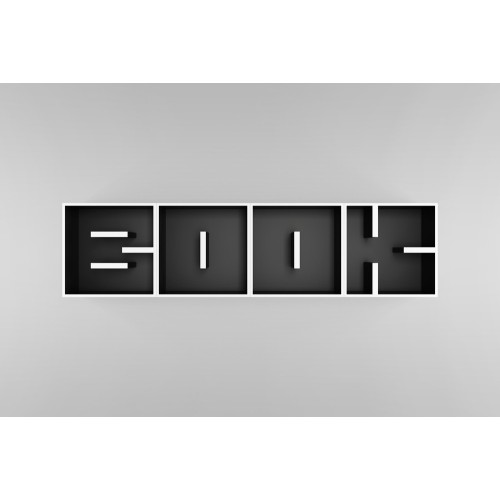 Cubo libreria componibile a forma di lettera alfabeto ABC