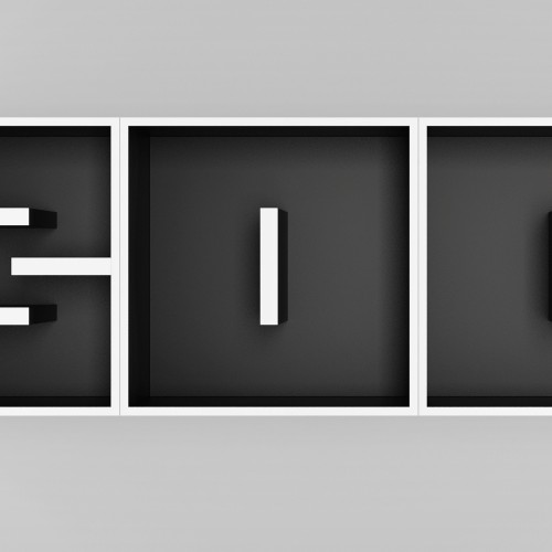 Libreria da parete componibile con lettere ABC Book