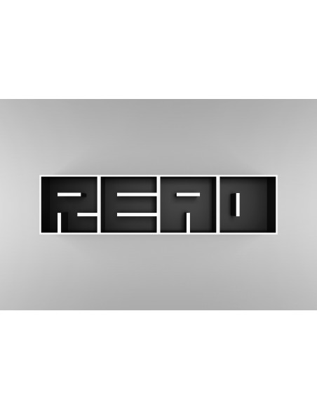 Libreria a forma di lettere componibile in legno ABC Read
