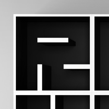 Libreria con lettere alfabeto in legno laminato ABC Read More 2