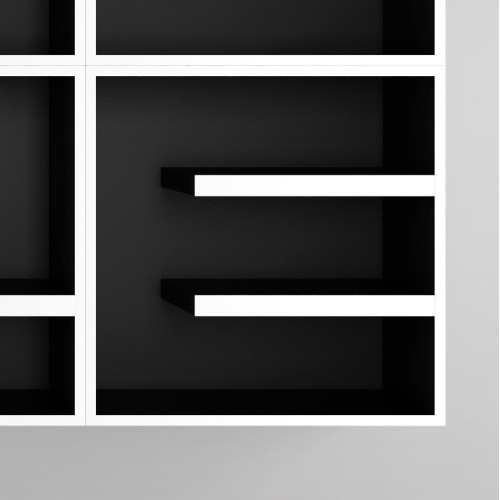 Libreria con lettere alfabeto in legno laminato ABC Read More