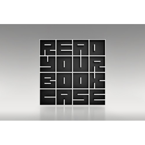 Libreria da terra a forma di lettere alfabeto in legno ABC RYBC