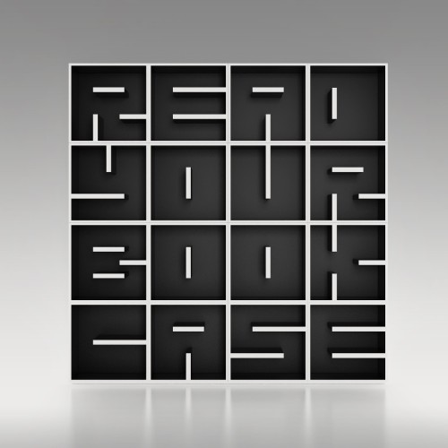 Libreria da terra a forma di lettere alfabeto in legno ABC RYBC