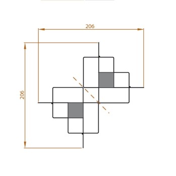 Libreria scaffalatura in acciaio tortora bianco Kreando-5 2