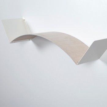 Mensola flessibile componibile da parete in legno L 75 cm Flexa Wood