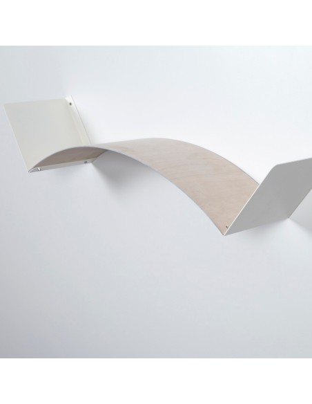 Mensola flessibile componibile da parete Flexa Wood