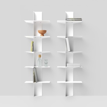 Libreria da parete in acciaio a colonna 45 x 160 cm Vertikal 2