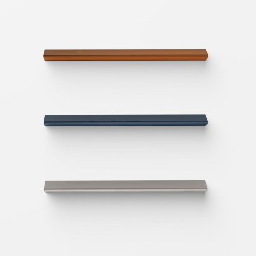 Mensola a muro in acciaio lunghezza 60 cm Wing