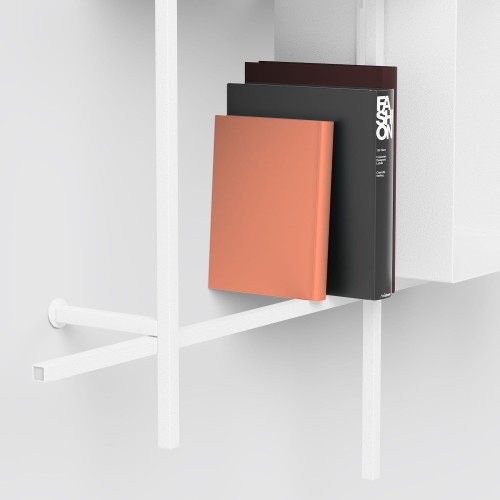 Libreria a parete moderna in acciaio tubolare Etere2