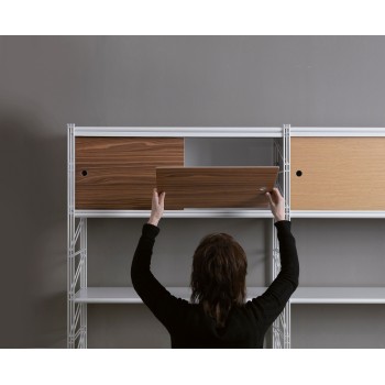 Scaffale libreria in acciaio Melker 35 2