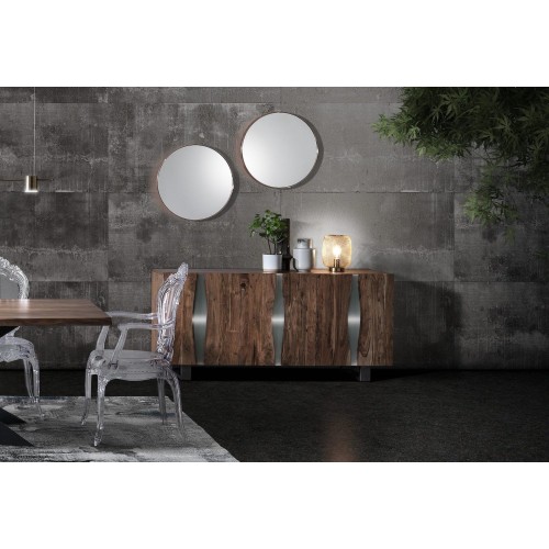 Credenza bassa in legno massello di acacia Riddal