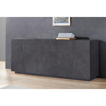 Credenza moderna Annabel 4A/3C Slate 2