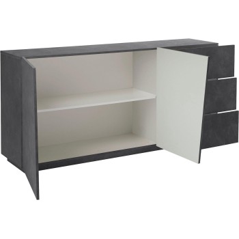 Credenza moderna Annabel 2A/3C Slate 2