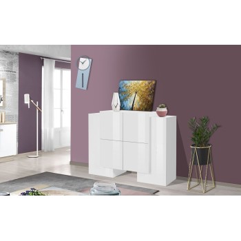 Credenza alta bianco lucido Kevin H2A/4A W 2