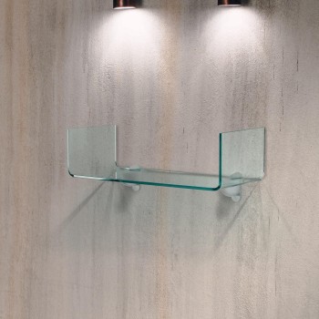 Mensola da parete in vetro curvato U2 2