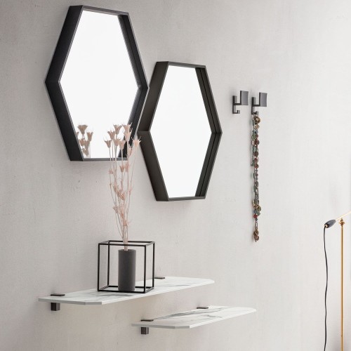 Coppia mensole da parete in HPL Bastian 65