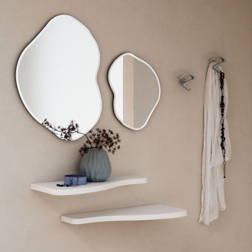 Coppia mensole da parete in finitura legno Timmy