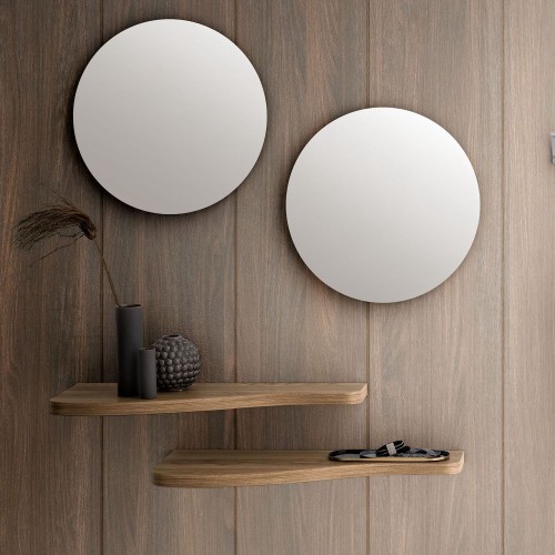 Coppia mensole da parete in finitura legno Timmy