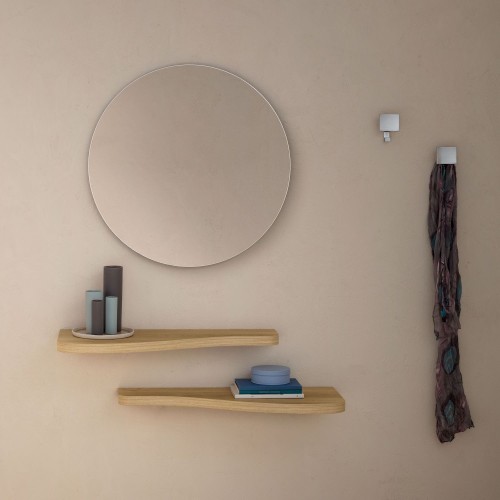 Coppia mensole da parete in finitura legno Timmy