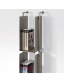 Libreria verticale in acciaio sospesa design moderno Libra 119-16-3