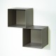 Cubi da parete per camerette in acciaio design moderno Twin