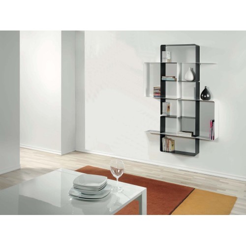Libreria a parete in metallo componibile design moderno Kreando