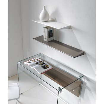 Mensola a muro in acciaio lunghezza 60 cm Wing 2