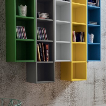Libreria da parete multicolor modulare Eloise 2