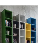 Libreria da parete multicolor modulare Eloise