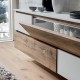 Madia sospesa design moderno in legno Mikko
