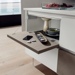 Madia moderna per soggiorno cucina in legno Osmo 2