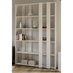 Libreria autoportante per salotti Inedditah A-small finitura BIANCO FRASSINO 2