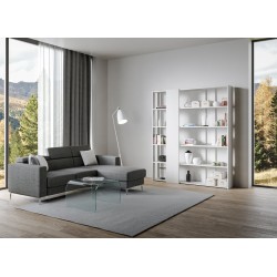 Libreria moderna per salotto di design Inedditah D finitura BIANCO FRASSINO 2