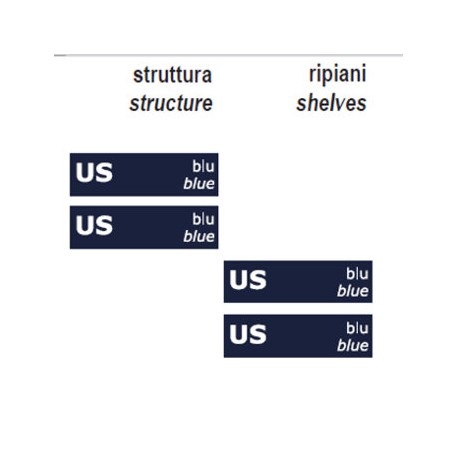 Libreria divisoria separa ambienti in acciaio Miyoko