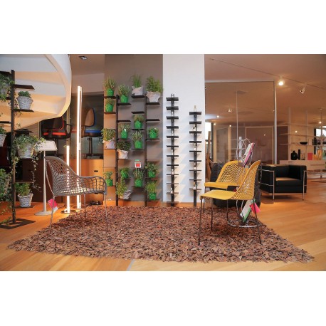 Libreria da parete a colonna in alluminio e acciaio Mr Green