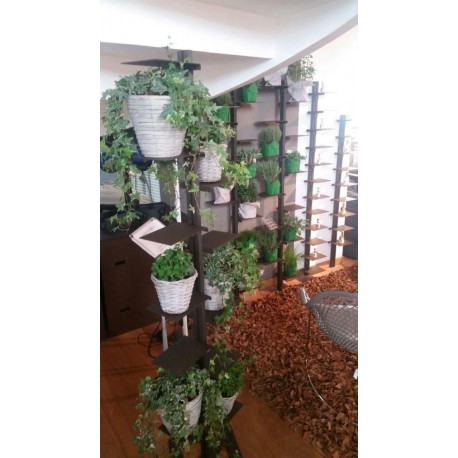 Libreria autoportante a colonna in alluminio e acciaio Mr Green