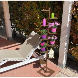 Libreria autoportante a colonna in alluminio e acciaio Mr Green 2